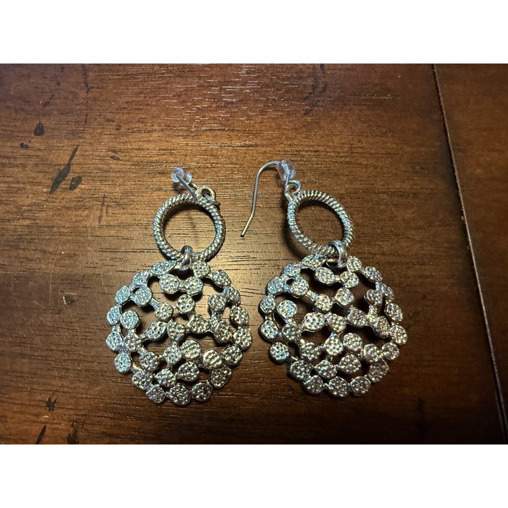 New York & Company, Textured Silver   Dangle earrings